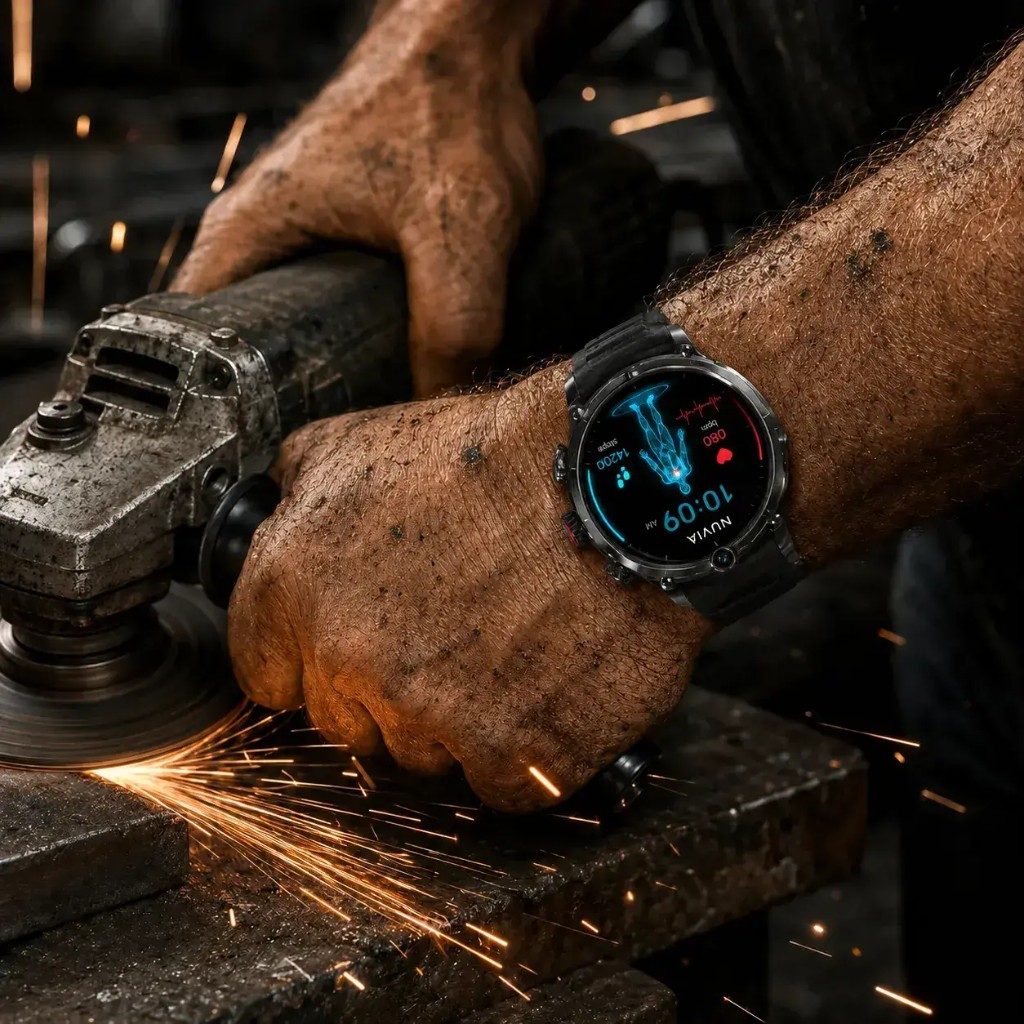 Nuvia smartwatch con vetro temperato anti-graffio